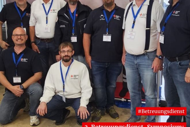 Die ehrenamtlichen Teilnehmer am Symposium des DRK Groß-Gerau.